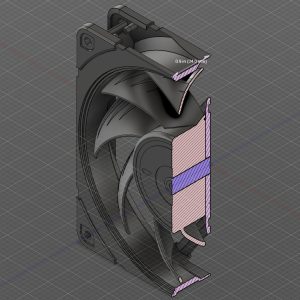 Noctua Cross Section With Measurement